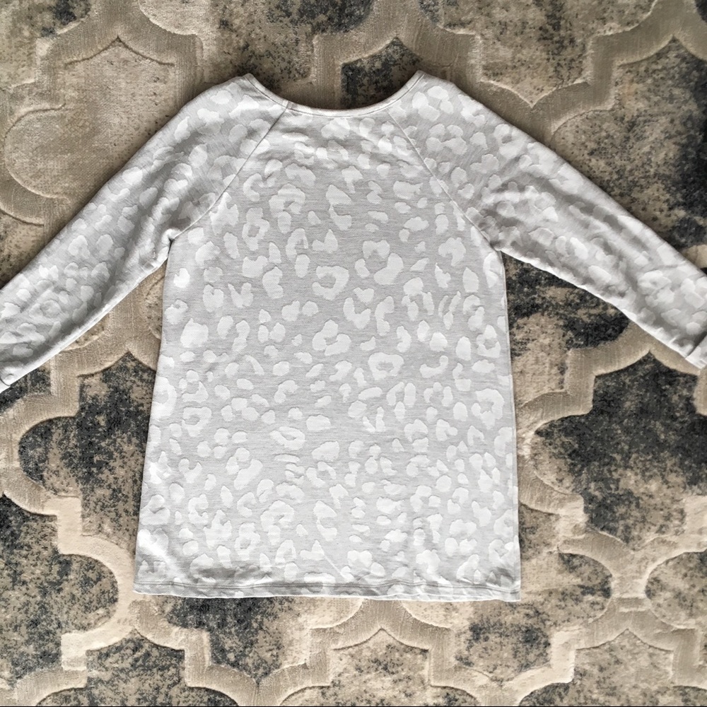 Buddy Love Gray Leopard Sweater - Picture 3 of 3